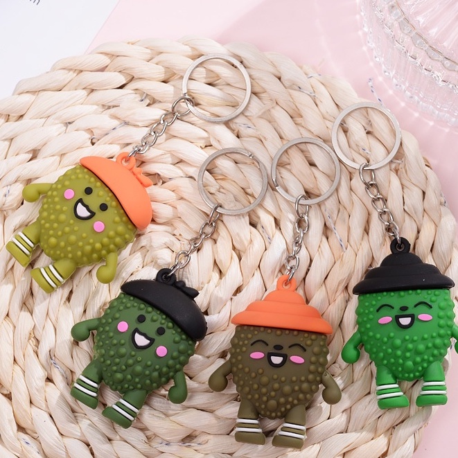 (Butgiasi) Móc khóa cậu bé sầu riêng hạnh phúc