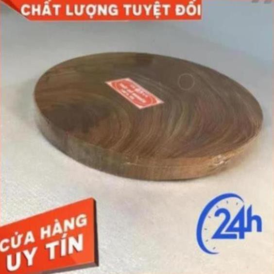 THỚT GỖ NGHIẾN không tâm THỚT ĐỂ THÁI đường kính 24cm- dày 2 - 2.5cm