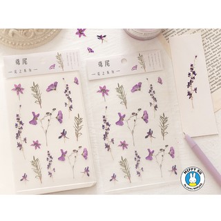 Bộ PET sticker HOA CỎ MÙA XUÂN