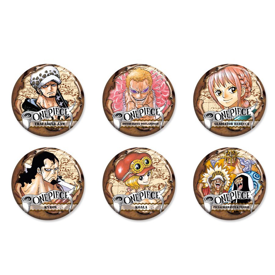 Huy hiệu IN HÌNH ONE PIECE ĐẢO HẢI TẶC anime chibi xinh xắn