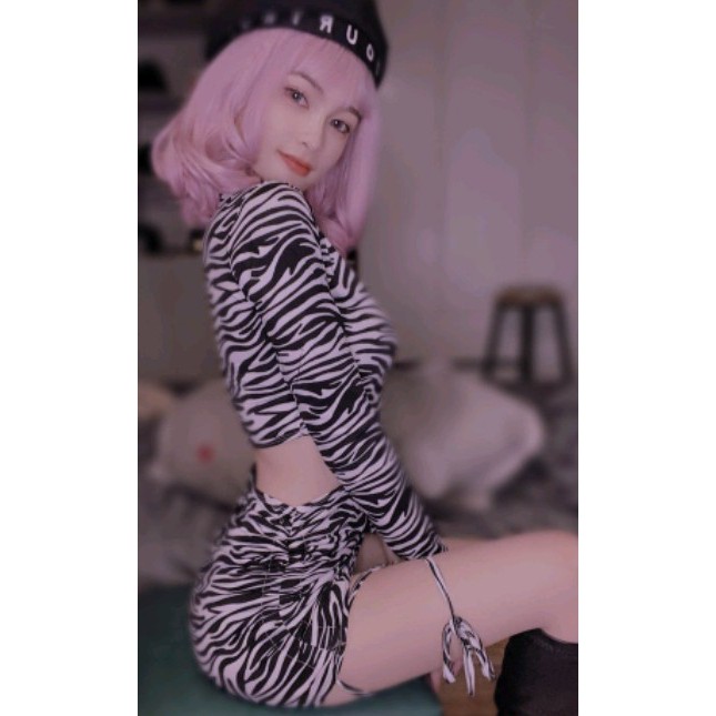 Đầm ôm body rút dây xẻ eo chất thun Borip xịn không xù lông Cam Kết Hàng Y Hình Kèm Ảnh Thật Chính Chủ ( Size từ 40-53kg