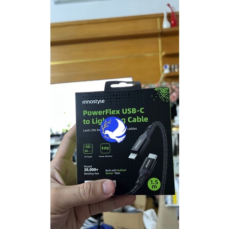 CÁP INNOSTYLE POWERFLEX USB-C TO LT 1.5M 20/30/60W ICL150AL