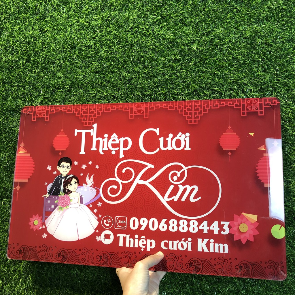 Bảng hiệu treo shop - Thiết kế và in tên theo yêu cầu - Kích thước 30x50cm