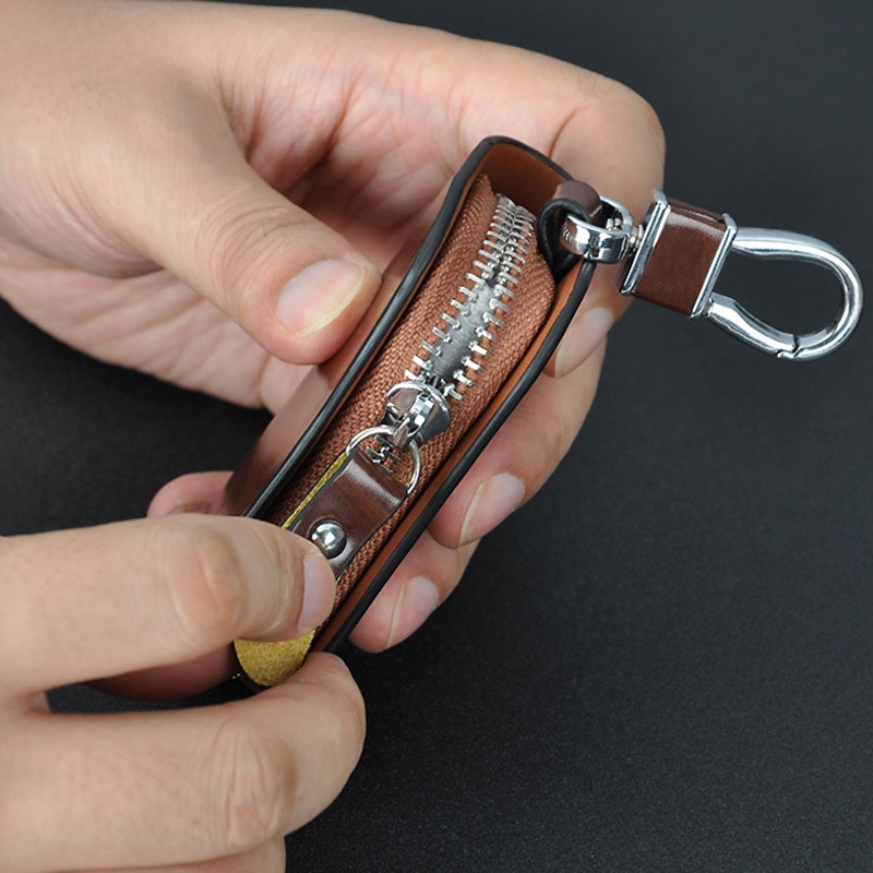 Bao Da Đựng Chìa Khóa Cao Cấp Dùng Cho Xe Máy, Ô Tô