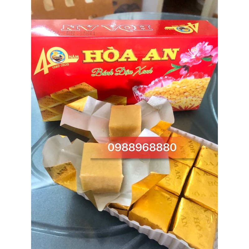 Bánh Đậu Xanh Hoà An Combo 10 hộp bánh đậu xanh Hoà An 200g