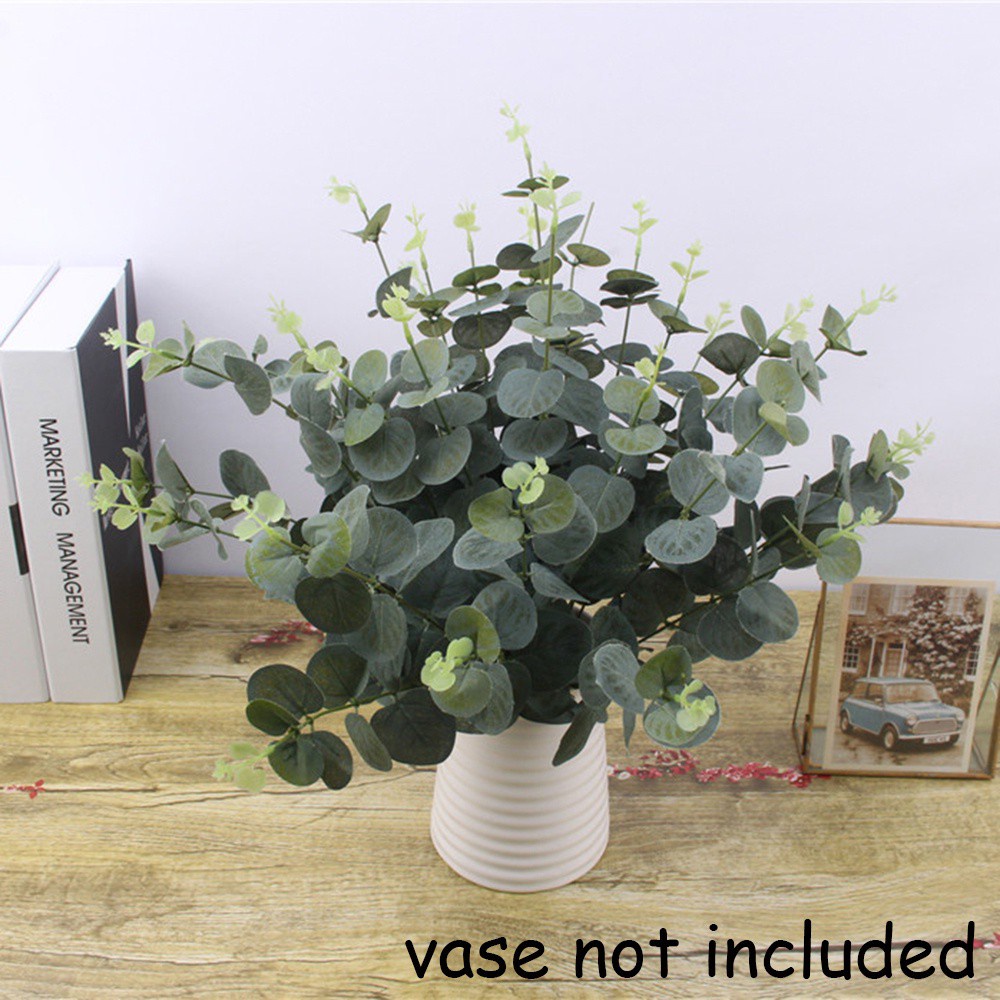 1 Bó 4 Nhánh Lá Khuynh Diệp Nhân Tạo Trang Trí Nhà Cửa / Tiệc Cưới