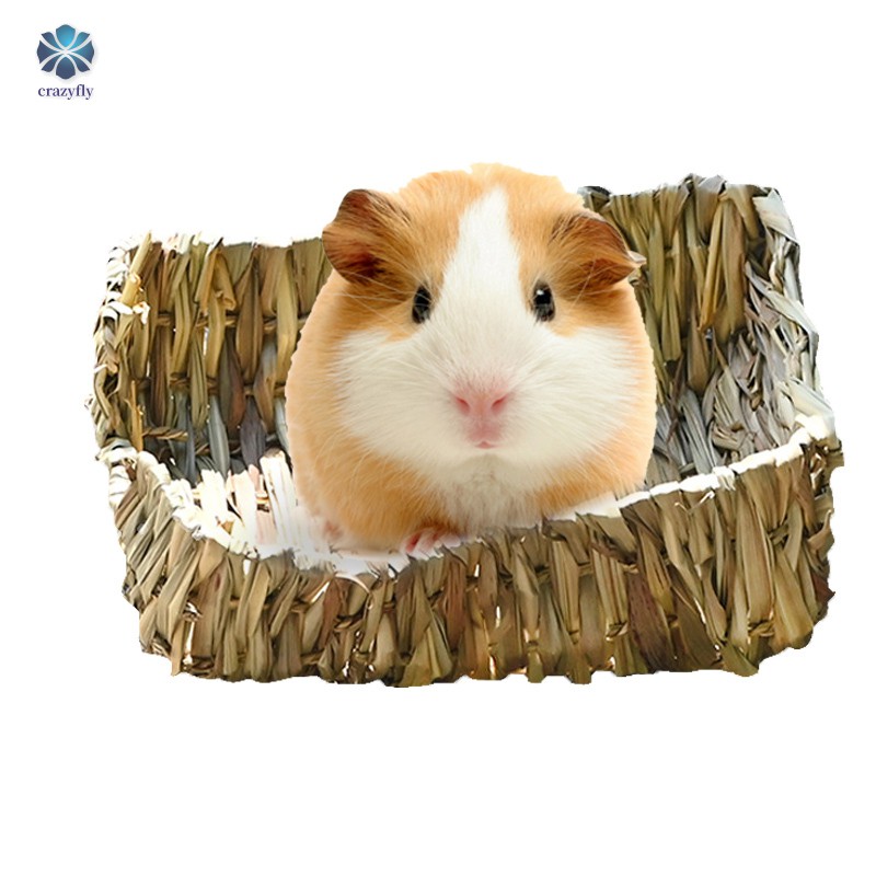 Giường Ngủ Đan Cỏ Tự Nhiên Thân Thiện Với Môi Trường Cho Hamster / Thỏ / Nhỏ