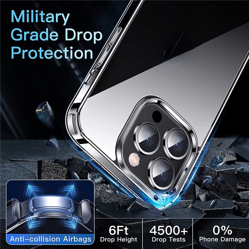 Ốp điện thoại TOPEWON silicone dẻo trong suốt thích hợp cho iPhone 14 Pro Max 13 12