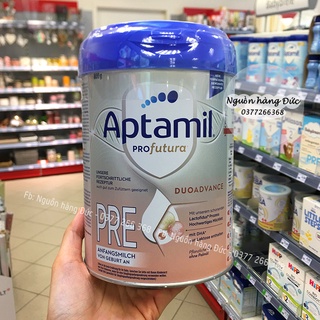 Sữa Aptamil bạc Đức Pre (mẫu mới nhất) 800g - Nguồn hàng Đức (Date xa)