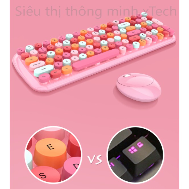 Combo bàn phím và chuột không dây MOFii CANDY XR chính hãng có sẵn - Phiên bản cao cấp | BigBuy360 - bigbuy360.vn