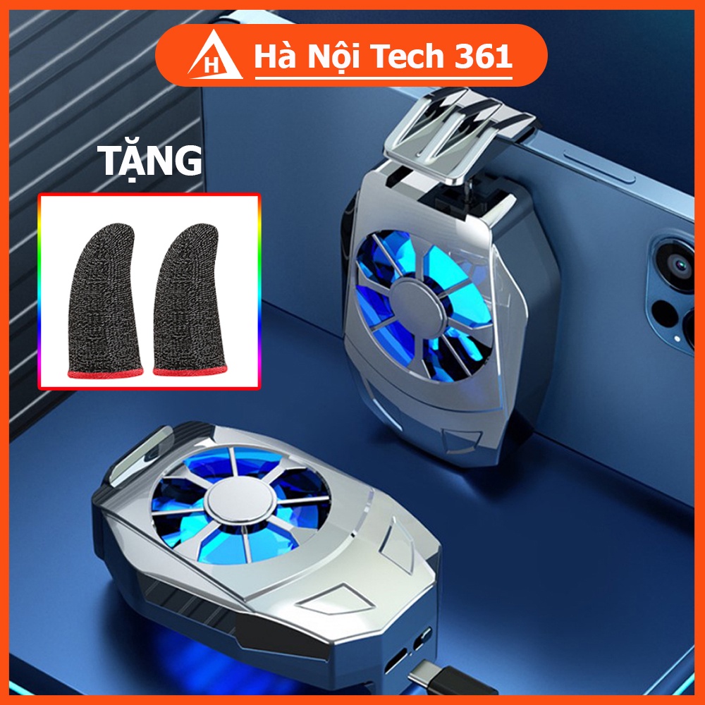 Quạt tản nhiệt điện thoại mini L-02 Led RGB