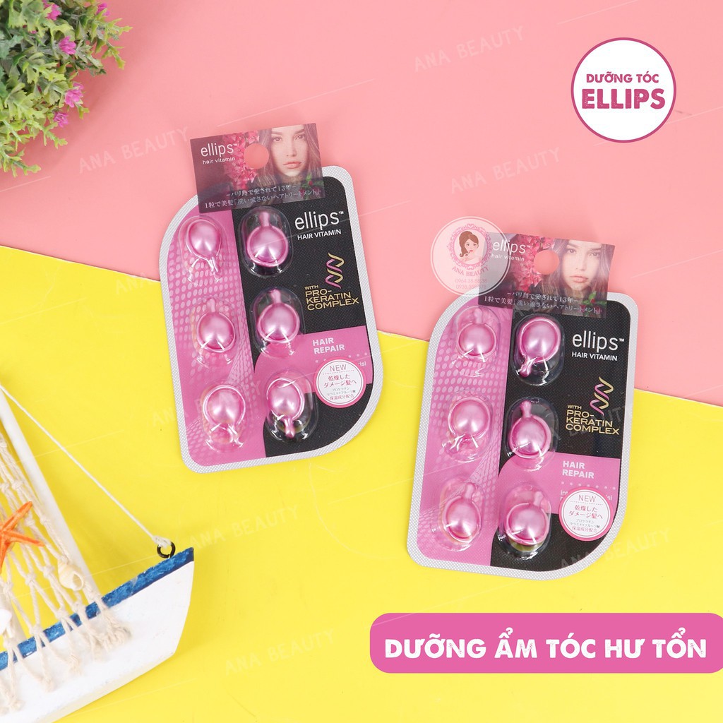 Viên Dưỡng Tóc Ellips Hair Vitamin Vỉ 6 Viên - Hộp 2 Vỉ x 6 Viên | BigBuy360 - bigbuy360.vn