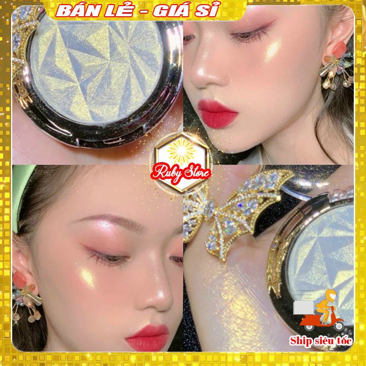 Phấn Bắt Sáng Ánh Nhũ Trang Điểm Một Màu hot trend Độ Bóng Cao Hiệu MISS BEAUTY