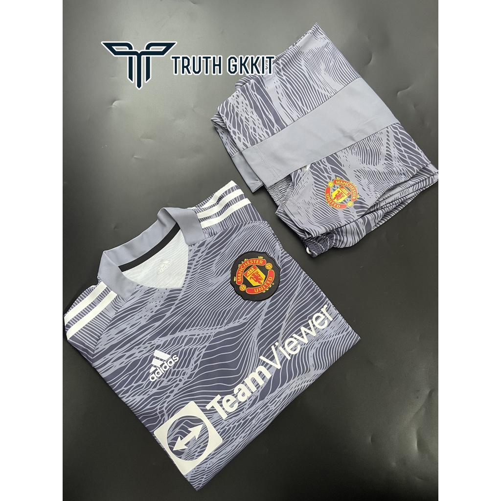 BỘ ÁO THỦ MÔN MANCHESTER UNITED CUSTOM XÁM TRO 2021/2022