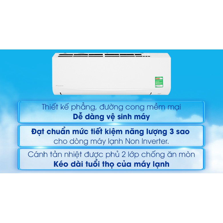 Điều hòa Daikin 1.5 HP ATF35UV1V  12000btu.