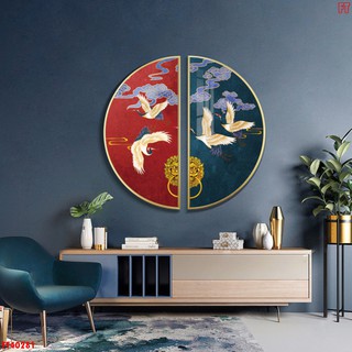 (Giá hủy diệt) ẢNh thật Tranh tráng gương tròn cao cấp chim bay