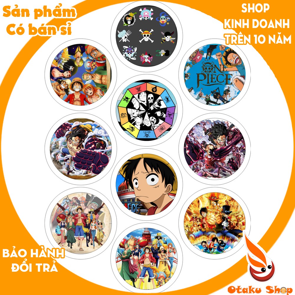 &lt;20/640 MẪU&gt; Huy hiệu anime One Piece Đảo Hải Tặc, Vua Cướp Biển