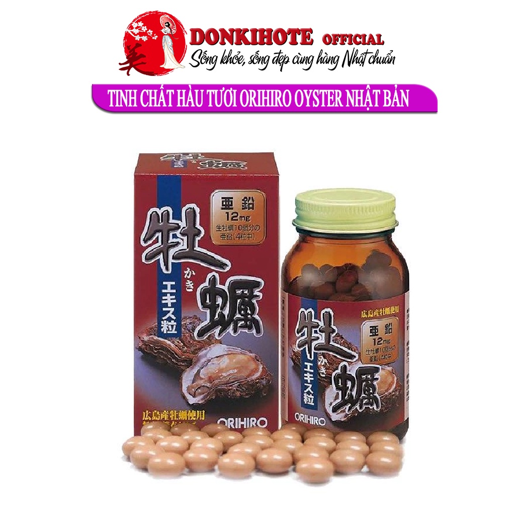 Tinh chất hàu Nhật, hàu Orihiro Oyster Orihiro 120 viên