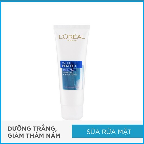 Sữa rửa mặt làm sạch và trắng da Loreal Paris White Perfect 50ml/100ml