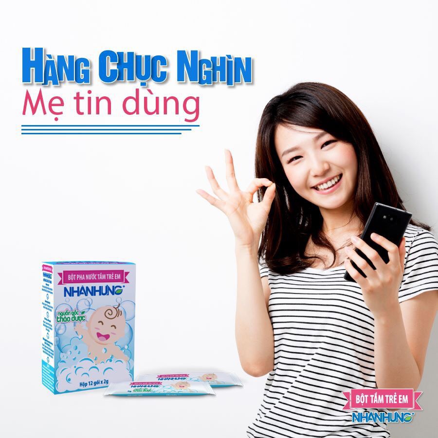 ✔️️️(Tặng quà) Bột Tắm Nhân Hưng Chính Hãng - Trẻ hết Rôm sảy ,Mẩn ngứa, Hăm da, Mụn nhọt