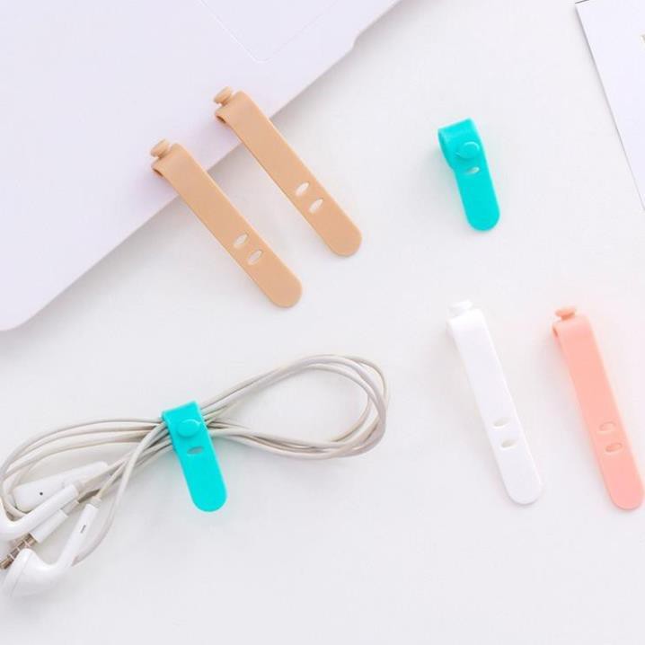 [Đồ Gia Dụng-Giá Rẻ] Gói 4 dây Silicone quấn gọn Tai Nghe, Cáp Sạc, Dây Điện Chống Đứt Gãy EOTIAYSHOP