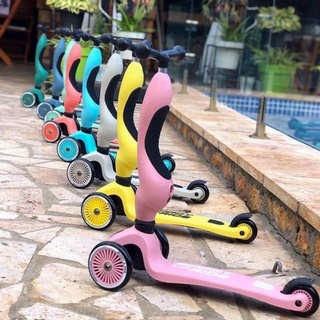 Combo xe+mũ Scoot and Ride highwaykick 1 , xe chòi chân cho bé