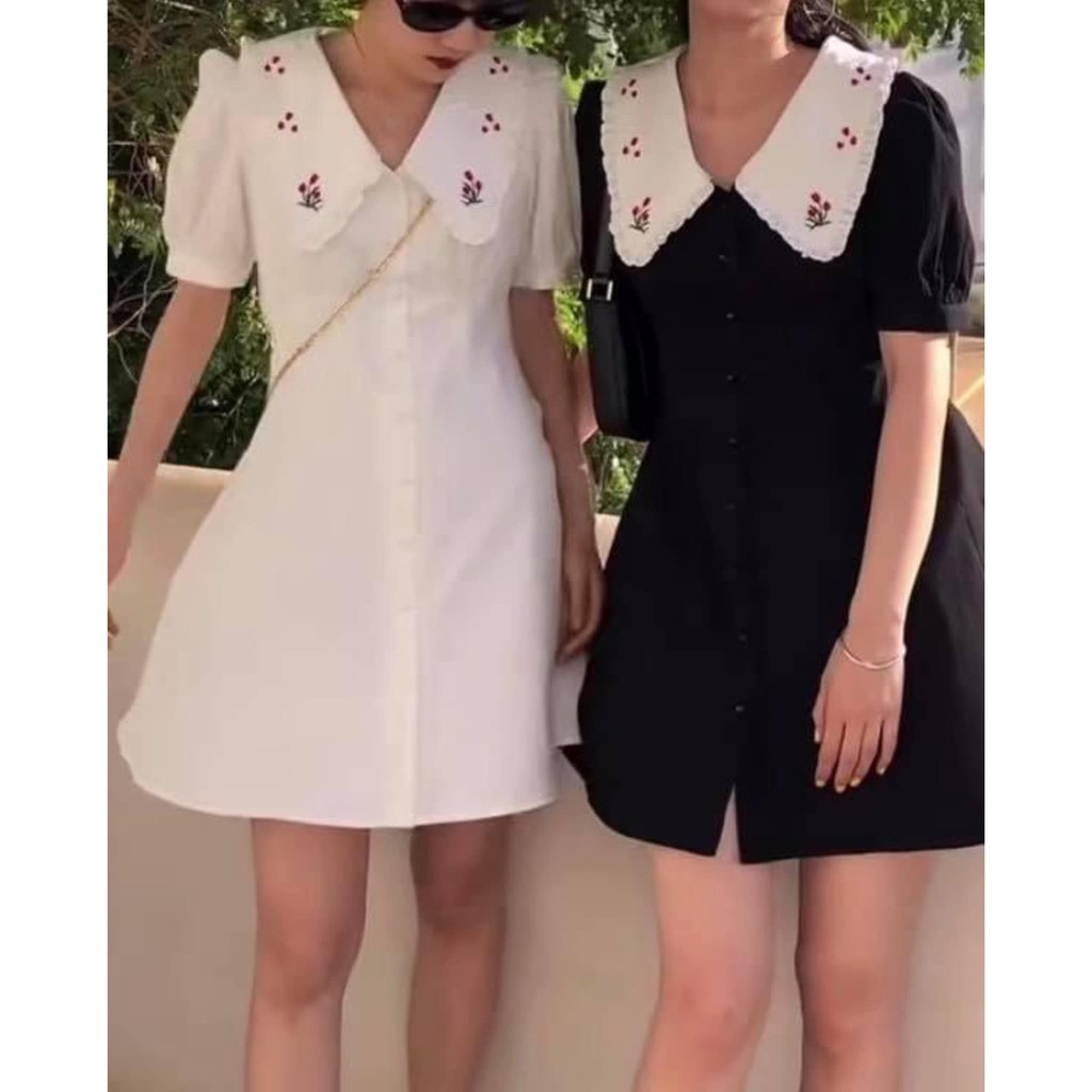 (HÀNG MỚI VỀ-FREESHIP)Đầm A tay bồng thêu cổ ❤️CHIBEST_DH062 | BigBuy360 - bigbuy360.vn