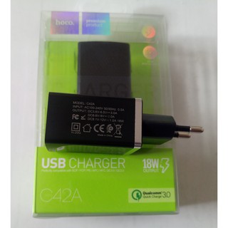 Cốc Sạc Nhanh Quick charge 3.0 Hoco C42A