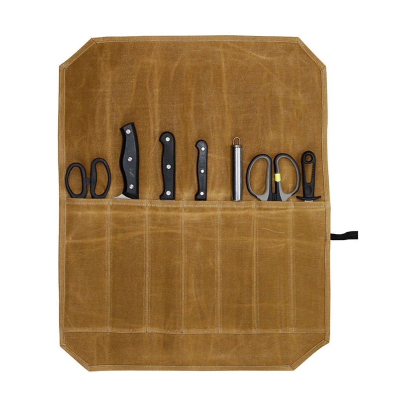 Túi Cuộn Bằng Vải Canvas 7 Ngăn Chống Thấm Nước Siêu Bền Tiện Dụng