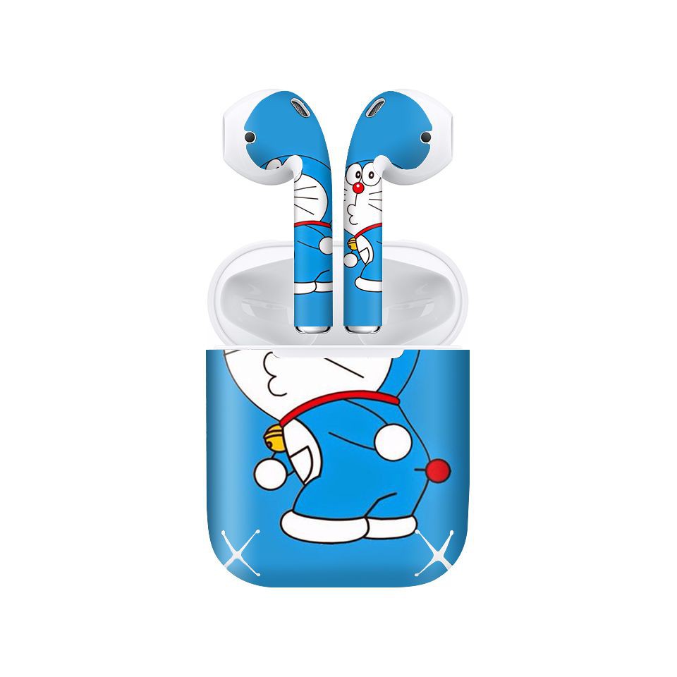 Miếng dán skin cho AirPods in hình Doremon - Dor036