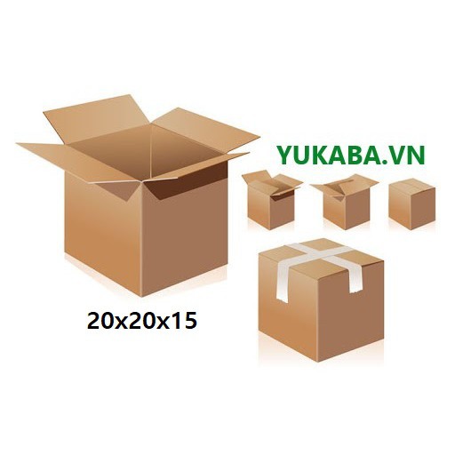 HL - 1 hộp thùng carton 20x20x15