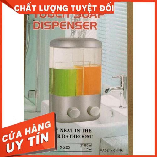 [XẢ KHO+FREE SHIP] Hộp nhả dầu gội,nước rửa tay 2 ngăn hoặc 1 ngăn tiện lợi