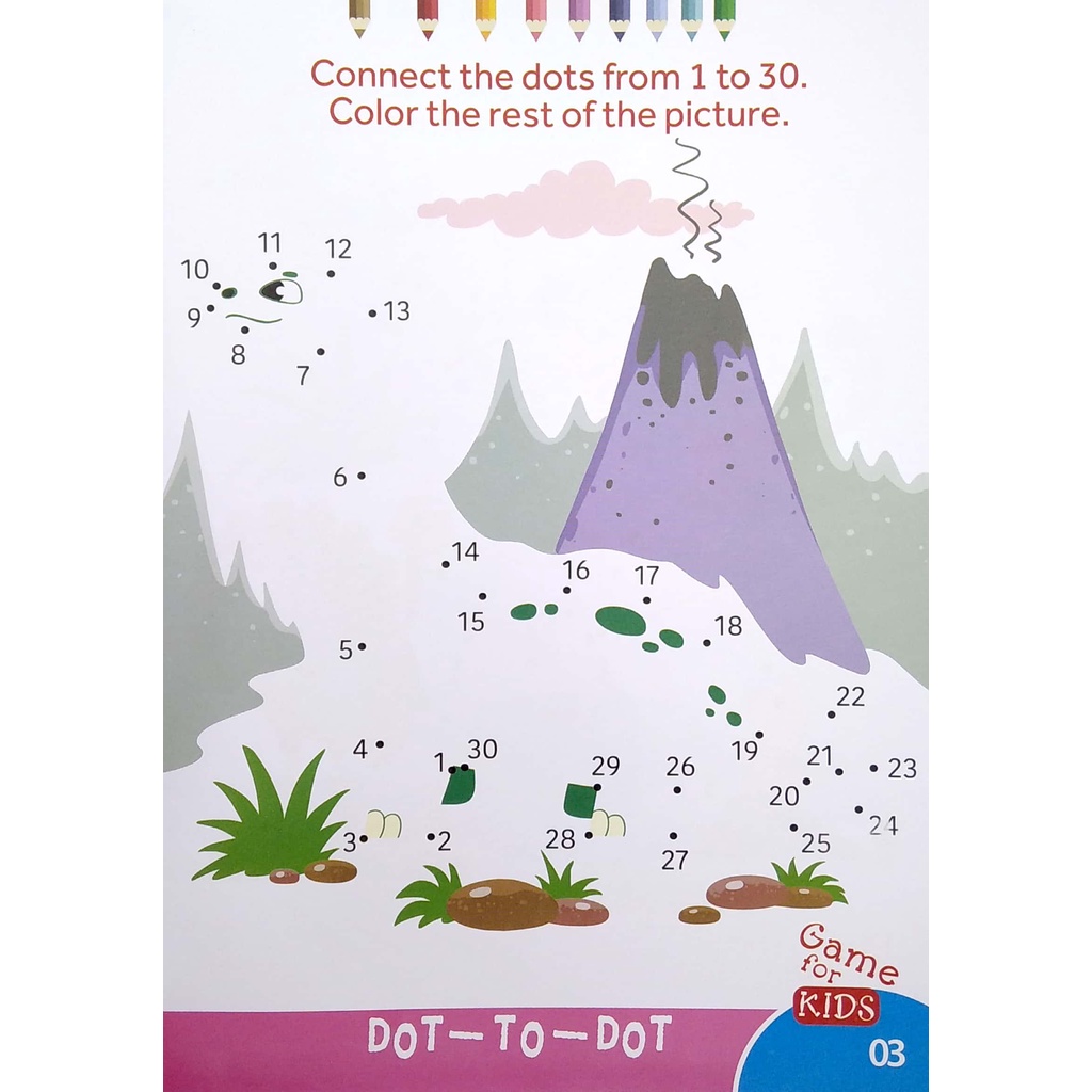 Sách Dot To Dot Color - The Rest Of The Picture - Nối Số Và Tô Màu 2