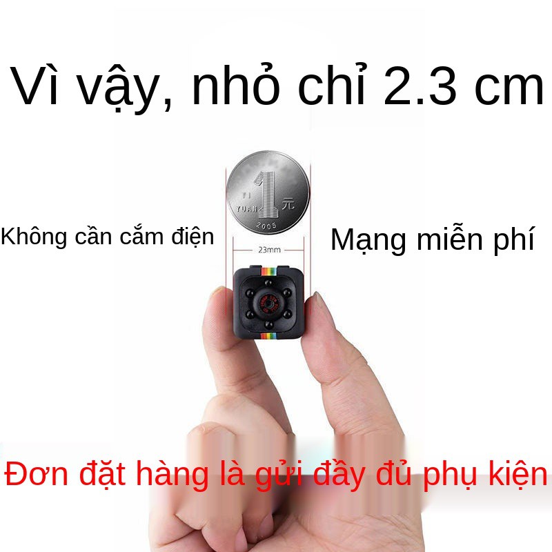 Camera gia đình độ nét cao nhìn ban đêm không cần mạng màn hình ngoài trời máy tính dây đầu ghi video chụp ảnh