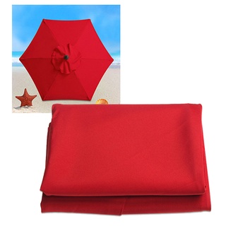Solid Yard Table Large UV Resistant Easy Install 10ft 8 Ribs Outdoor Canopy Patio Umbrella Replacement Cover