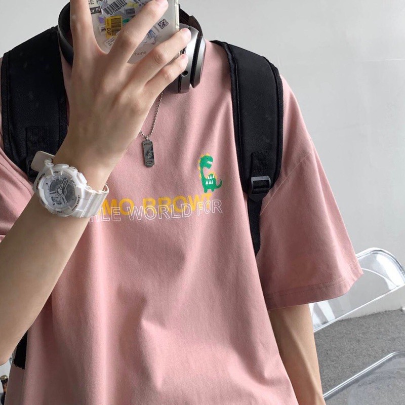 [ PINK ] Áo thun tay lỡ TOMO Unisex