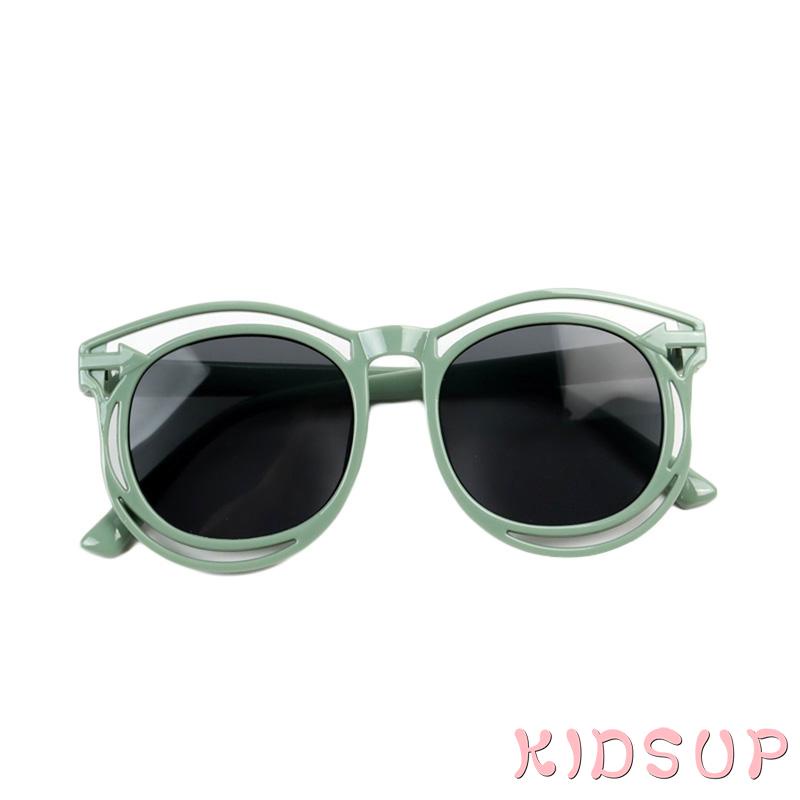 Kính râm thời trang chống tia UV màu sắc đơn giản dành cho bé 2-10 tuổi