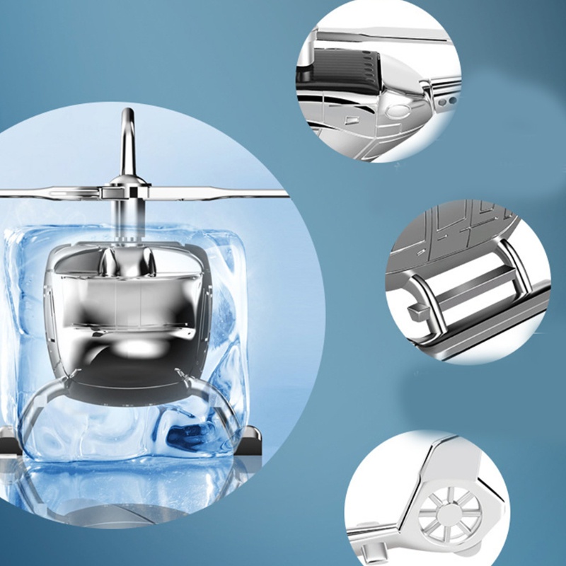 Phụ kiện khuếch tán tinh dầu cho xe hơi hình máy bay trực thăng sử dụng năng lượng mặt trời kèm phụ kiện