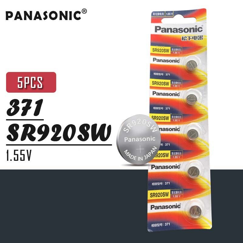 Vỉ 5 viên  pin  SR920SW  Panasonic  dùng cho đồng hộ đeo tay
