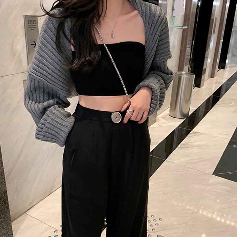 Áo khoác cardigan QADCOL tay dài thời trang gợi cảm cho nữ