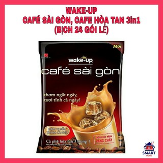 [WAKE UP-BỊCH GỒM 24 GÓI LẺ] Cafe Sài Gòn, Cà phê sữa hòa tan 3in1 (HSD : 09/2021)