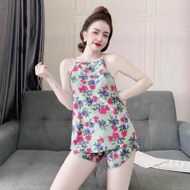 Đồ bộ,đồ ngủ yếm sexy vải lụa hàn cực đẹp | BigBuy360 - bigbuy360.vn