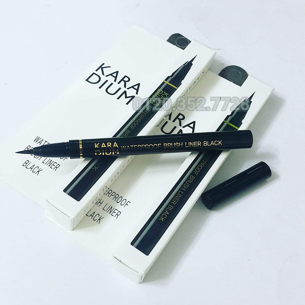 (auth) Bút kẻ mắt Karadium Waterproof Brush Liner Black - VỈ TRẮNG | BigBuy360 - bigbuy360.vn