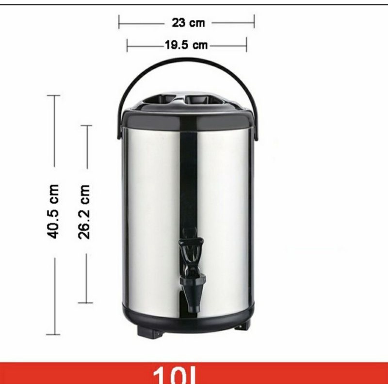 Bình Đá Giữ Nhiệt Inox, Bình Ủ Trà,  Có Vòi Tiện Lợi Dung Tích 6L/8L/10L/12L