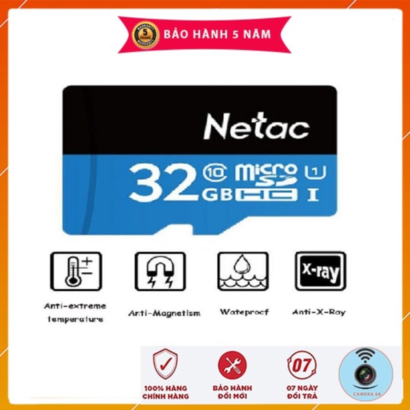 Thẻ nhớ Netac MicroSD 32GB,64GB,128GB - Tốc Độ Đọc Chuẩn Class 10 - [BH Chính Hãng 5 Năm] | BigBuy360 - bigbuy360.vn