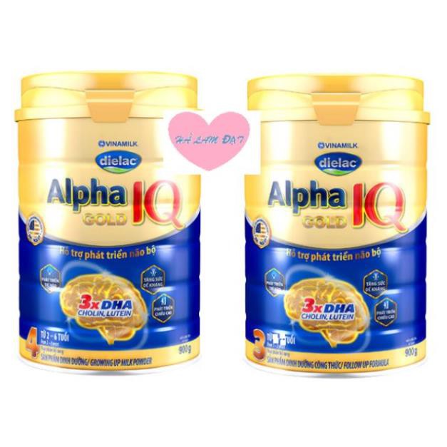 Sữa Dielac Alpha Gold IQ 3 và 4 900g