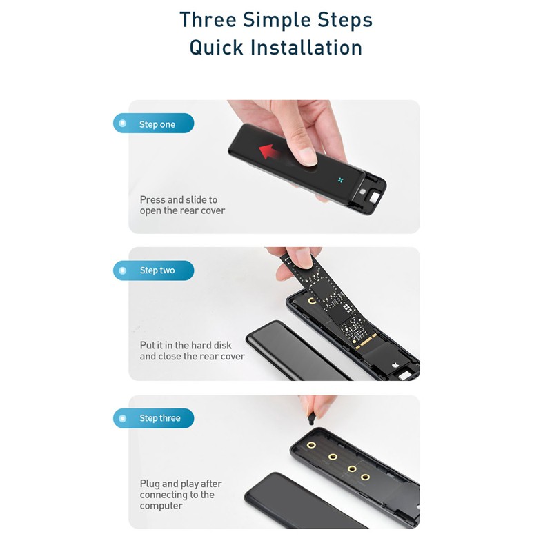 Vỏ Ổ Cứng Ssd M2 Ssd Micro-Usb 3.0 Cho Ngff Sata | BigBuy360 - bigbuy360.vn