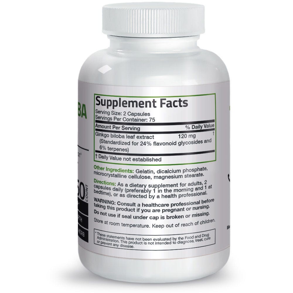 Organic Vitamin Extract Ginkgo Biloba 500mg - 120/150 viên Mỹ - Bổ não