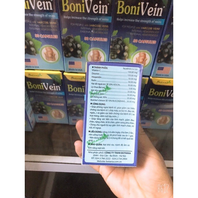 ✅ [6 TẶNG 1] BoniVein – Bí kíp giảm trĩ nội trĩ ngoại, suy giãn tĩnh mạch, tê bì sưng phù chân tay - Boni Vein