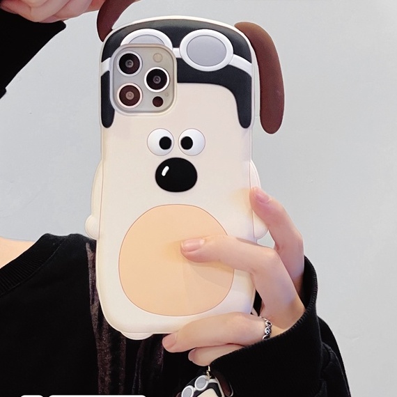 Ốp Điện Thoại Silicon Hình Cún Cho iPhone XS Max 11ProMax 12ProMax 13ProMax